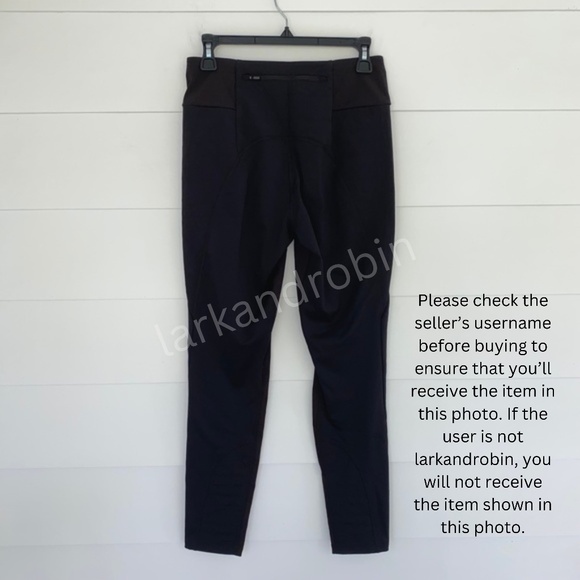 Athleta Peak Hybrid Fleece Lined Tight Black Small - Picture 12 of 16